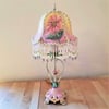 Luxury Lamp - Antique Lamp & Victorian Lampshade in Velvet  