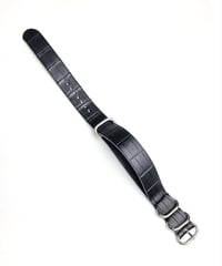 Image 2 of “Rubber” Alligator NATO strap - water resistant