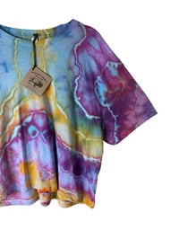 Image 3 of L Crop Tee in Candy Geode Ice Dye