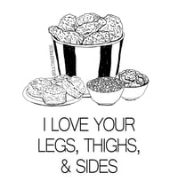 Image 1 of Legs Thighs & Sides Card