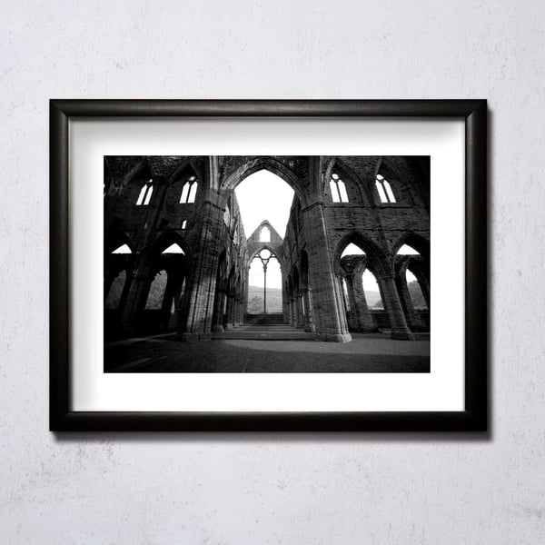 Image of Tintern Abbey b&w 01 A4/A3 photographic print