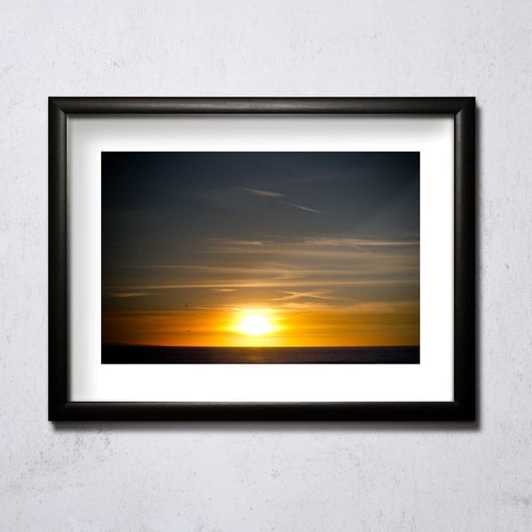 Image of Sunset At Porthcawl 02 A4/A3 photographic print