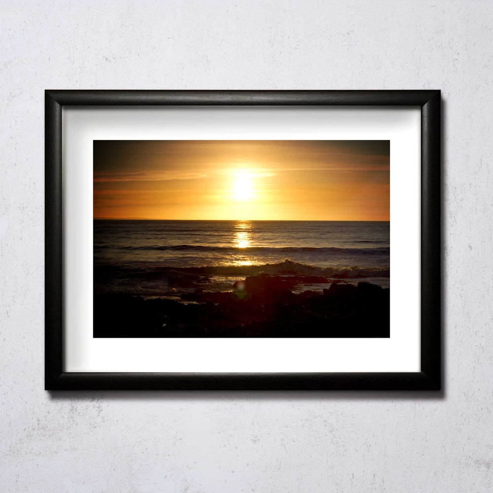 Image of Sunset At Porthcawl 01 A4/A3 photographic print