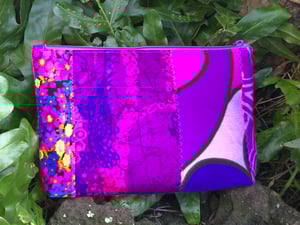 Image of Vintage Hawaiian fabric clutch # 45
