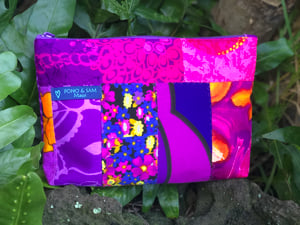 Image of Vintage Hawaiian fabric clutch # 45