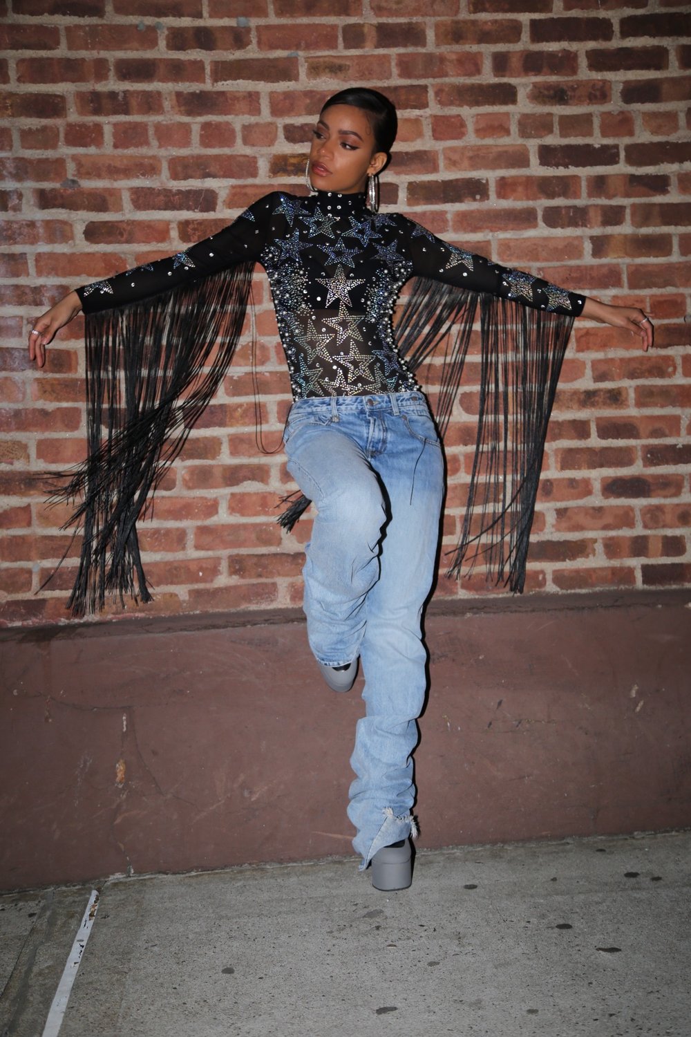 Image of R13 SHIRRING JEAN