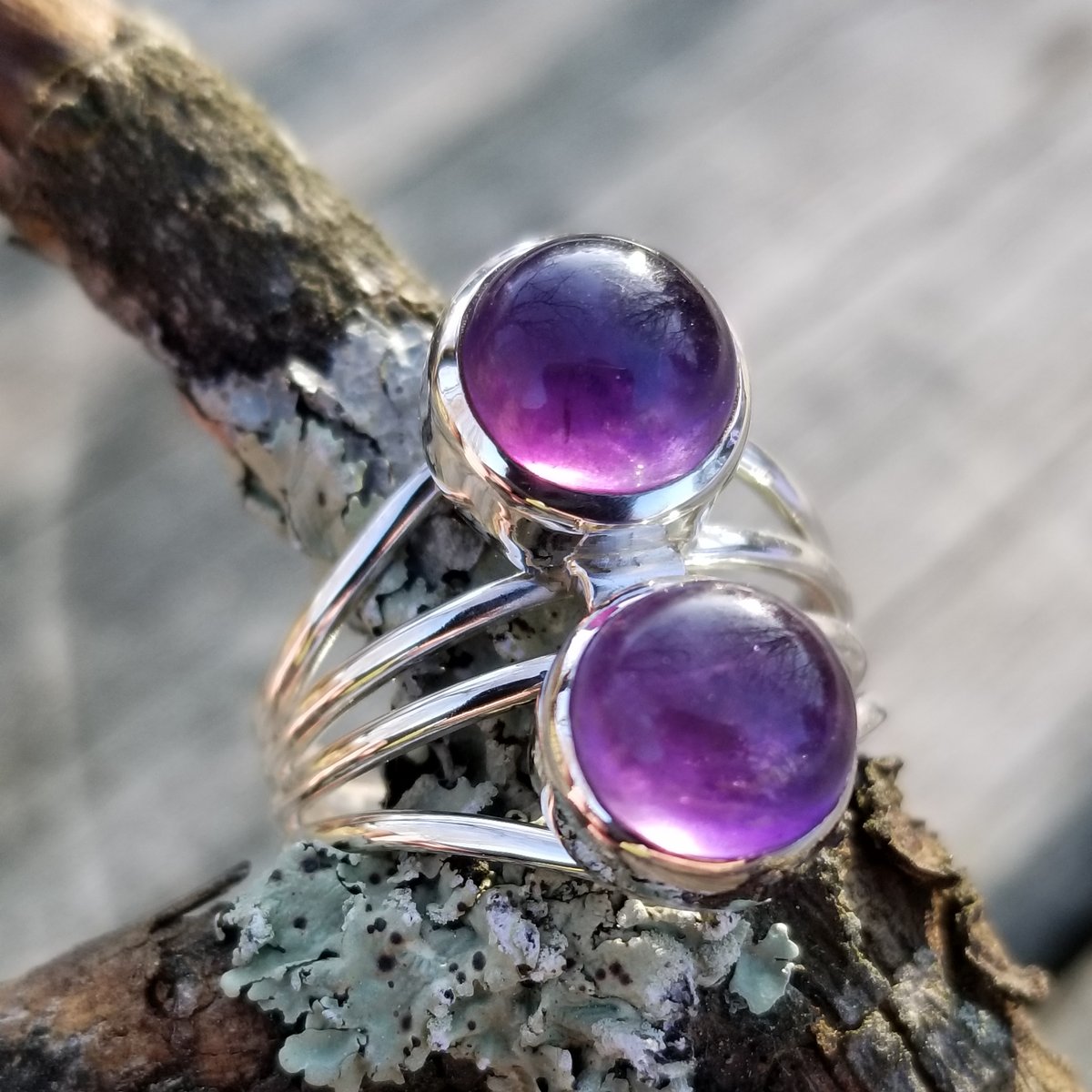 Image of Mystic Ring Collection - Amethyst in Sterling 