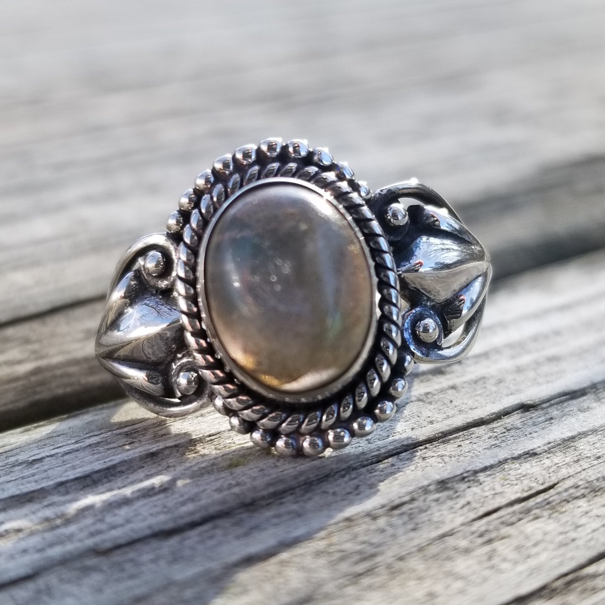 Image of Nola Ring - Labradorite in Sterling Silver 
