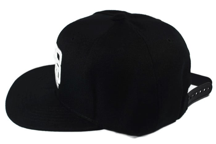 Image of DRUM & BASS SNAPBACK HAT "DNB"- BLACK
