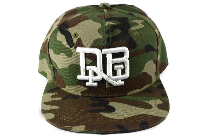 Image of DRUM & BASS SNAPBACK HAT "DNB" - CAMO