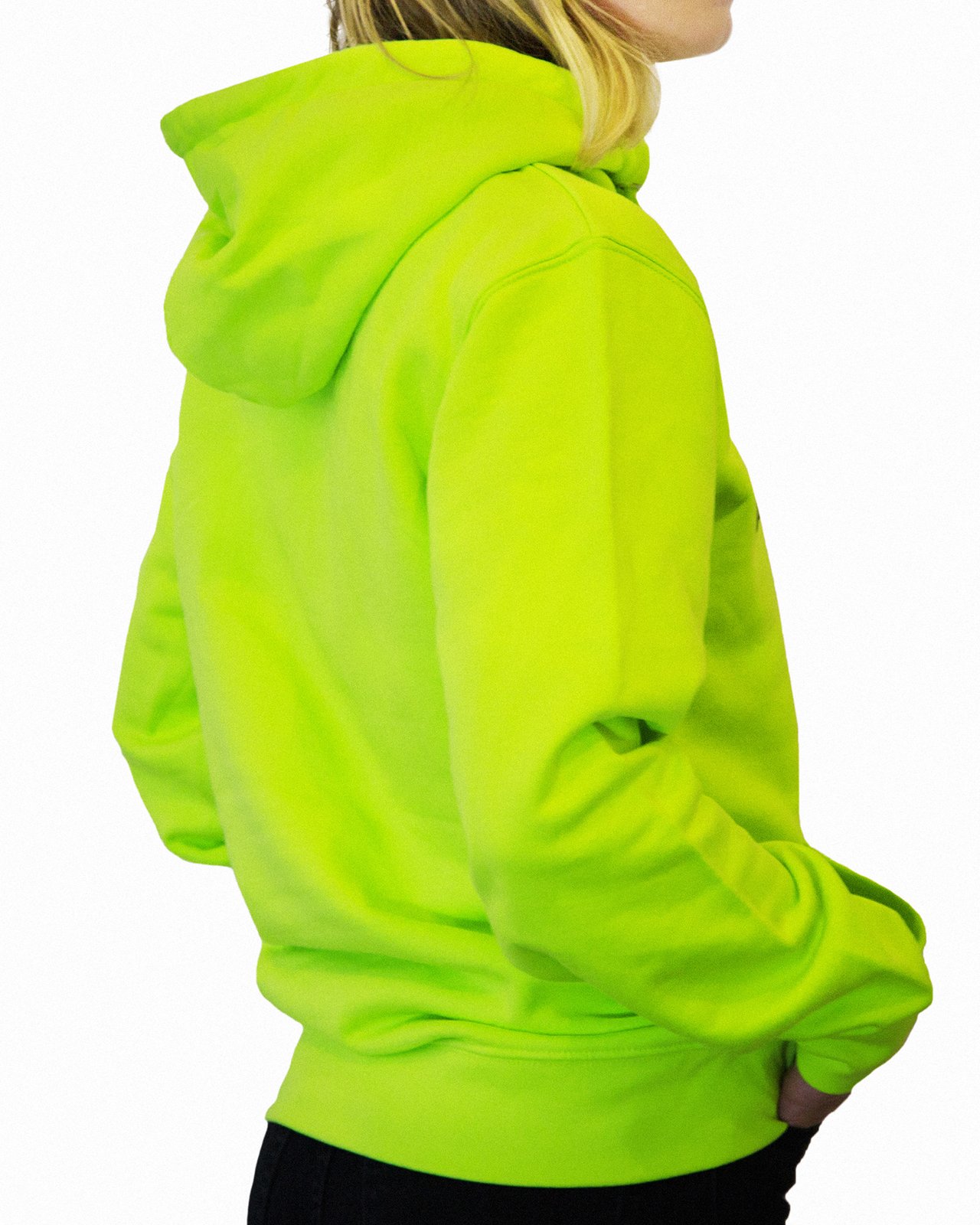 Electric yellow outlet hoodie