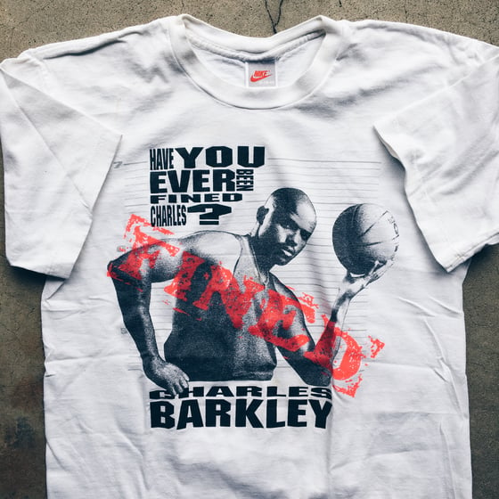 Image of Original Late 80’s Nike Charles Barkley “Fined” Tee.