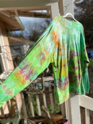 Image of 2XL MILF Man I Love Frogs Long Sleeve Tie Dye Shirt 2