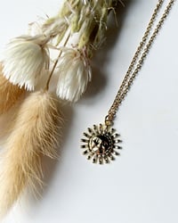 Image 3 of Gold Boho Sun Necklace 