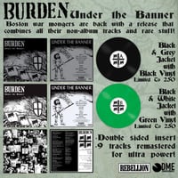 Image 2 of Burden - Under The Banner LP Green Vinyl w/ Black & White Jacket