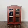 Edwardian mahogany glass case