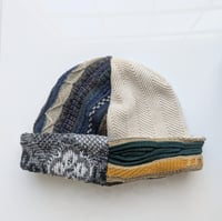 Image 1 of Upcycled Reversible Beanie Cotton Blend 18