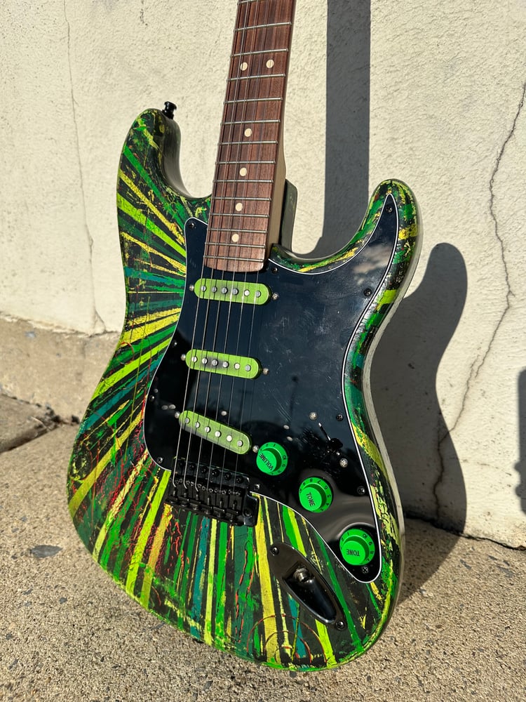 Image of Fender Stratocaster Green Burst Guitar 