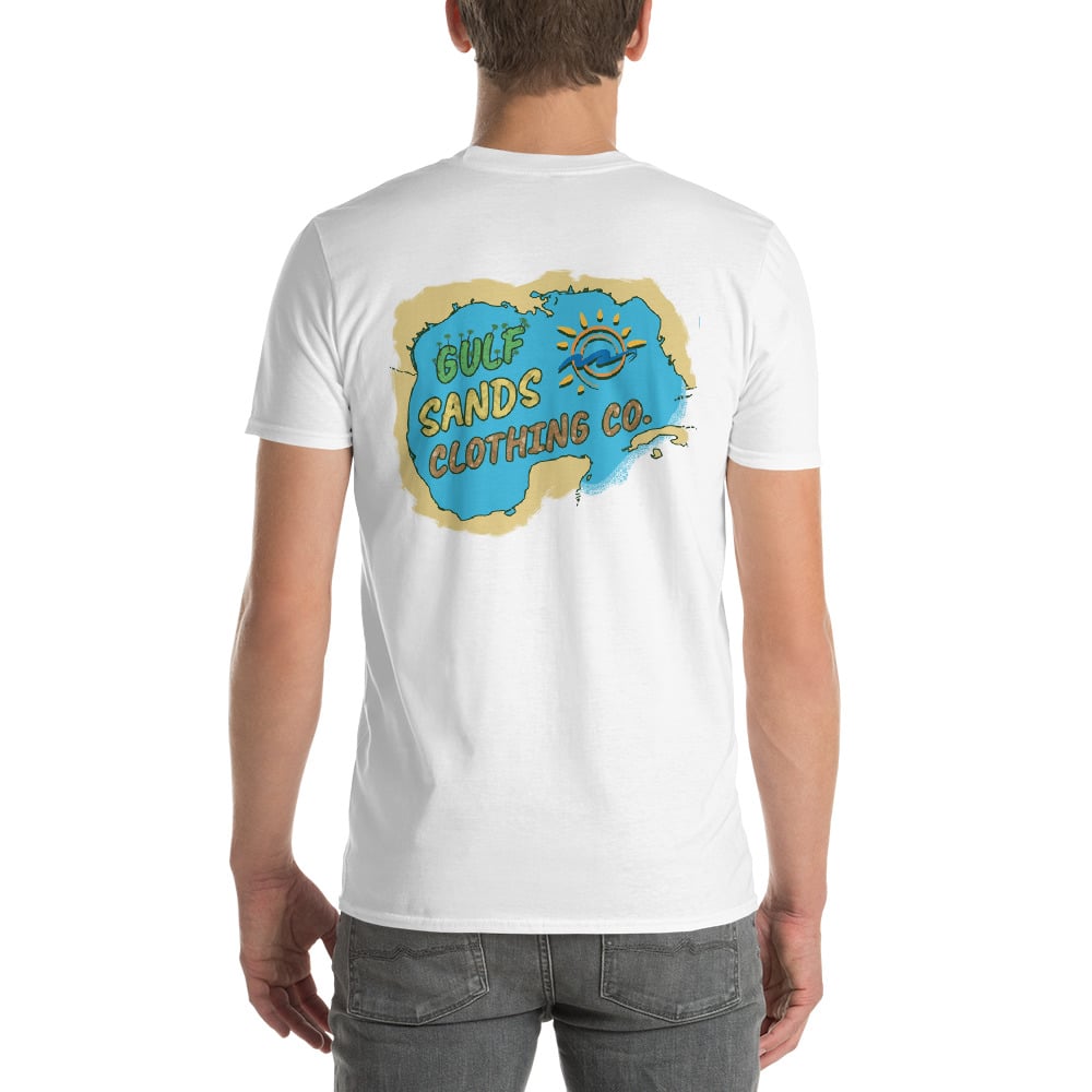 Image of "Gulf of Mexico Map" Tee- White