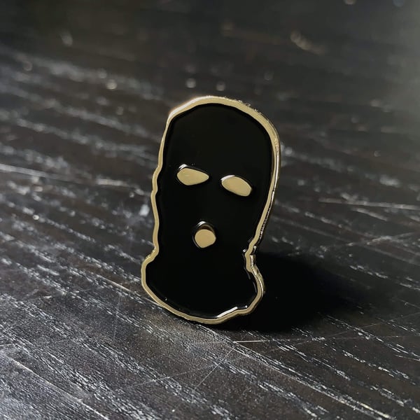 Image of /No Face/ Ski Mask Pin