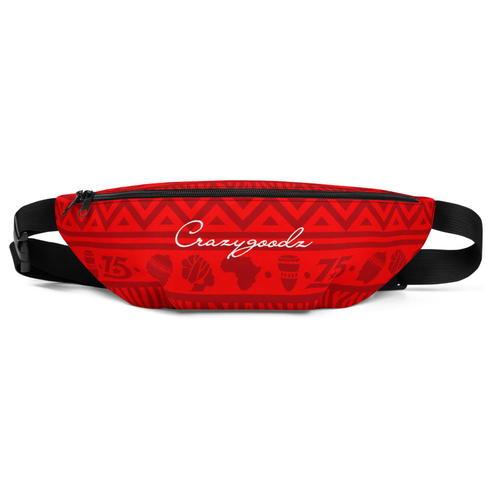 All red shop fanny pack