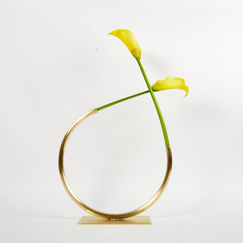 Image of Edging Over Vase - Medium circle, for medium/thick stemmed foliage
