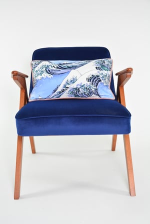 Image of Fauteuil BUNNY bleu Kanagawa