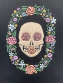 Image 2 of Skull and Wreath Canvas