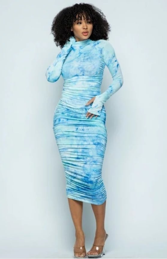 Image of Tie Dye Midi Dress