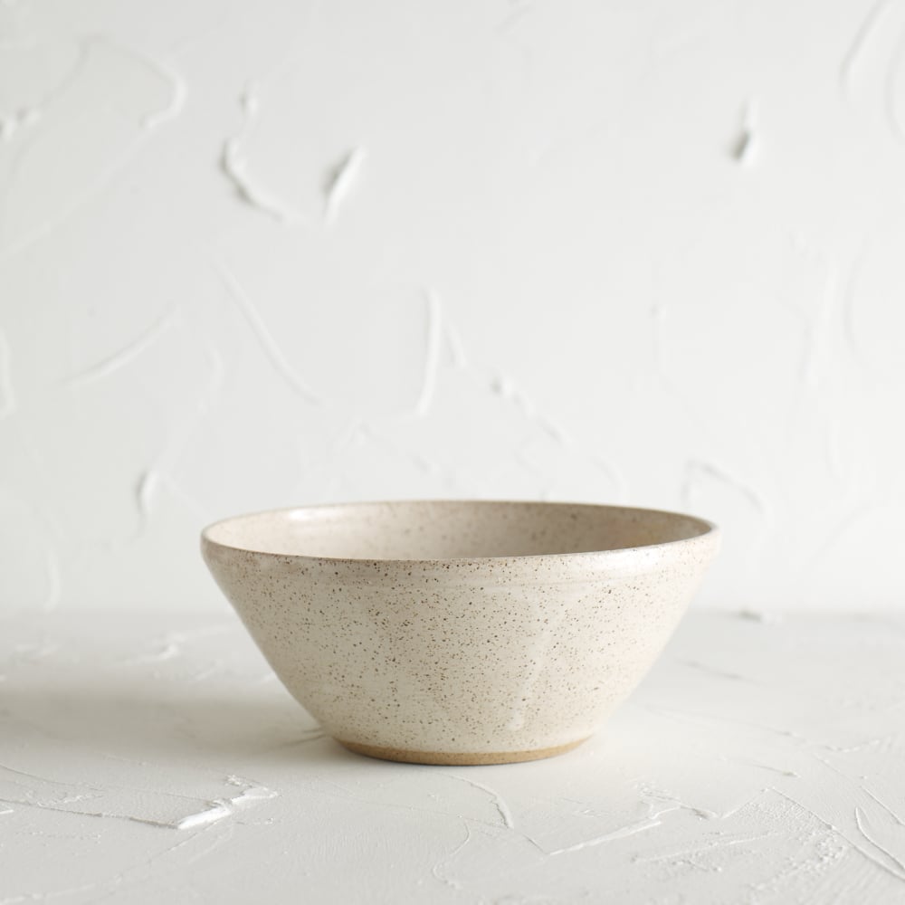 Image of Cream speckled bowl