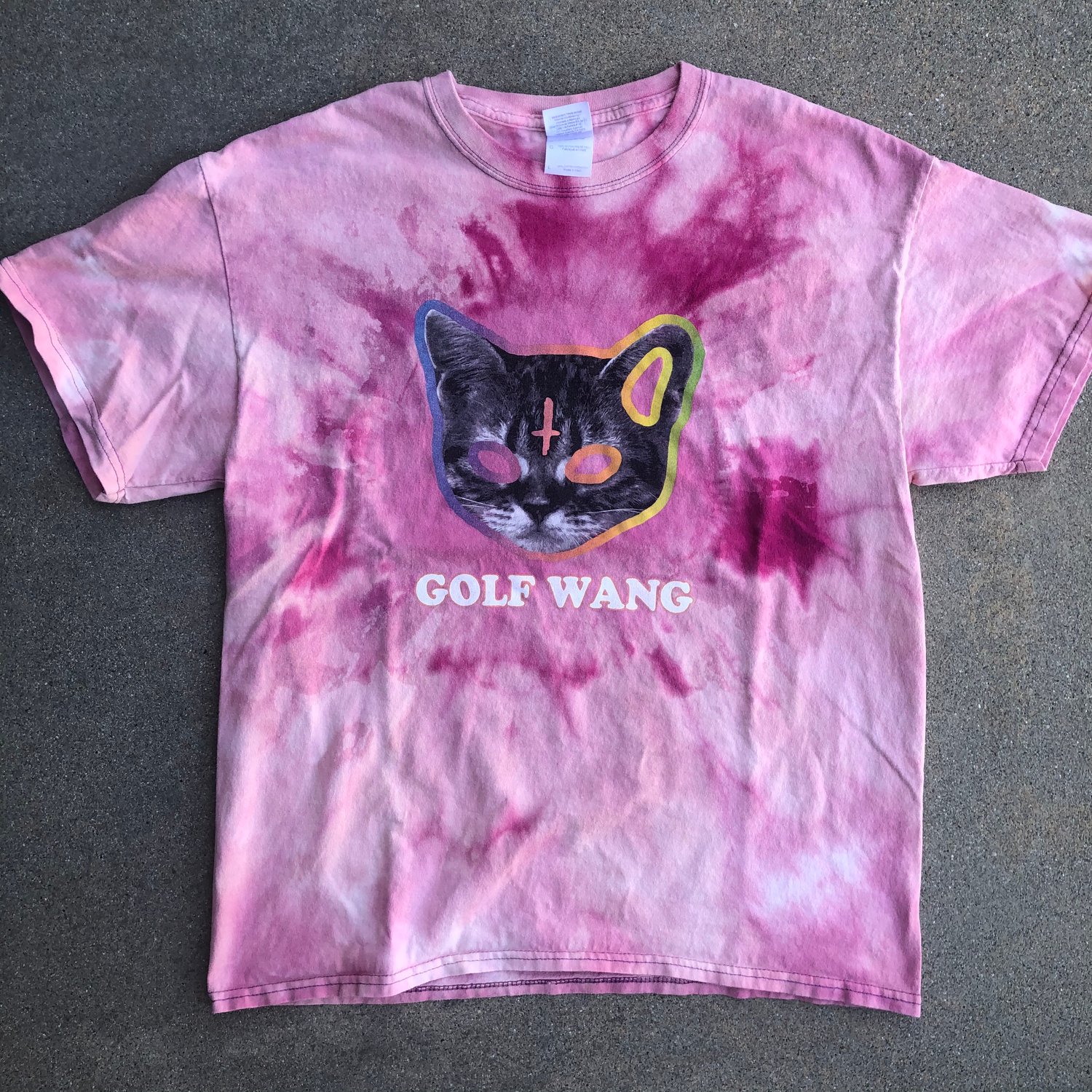 Image of Custom Bleached Golf Wang Cat Logo Tee