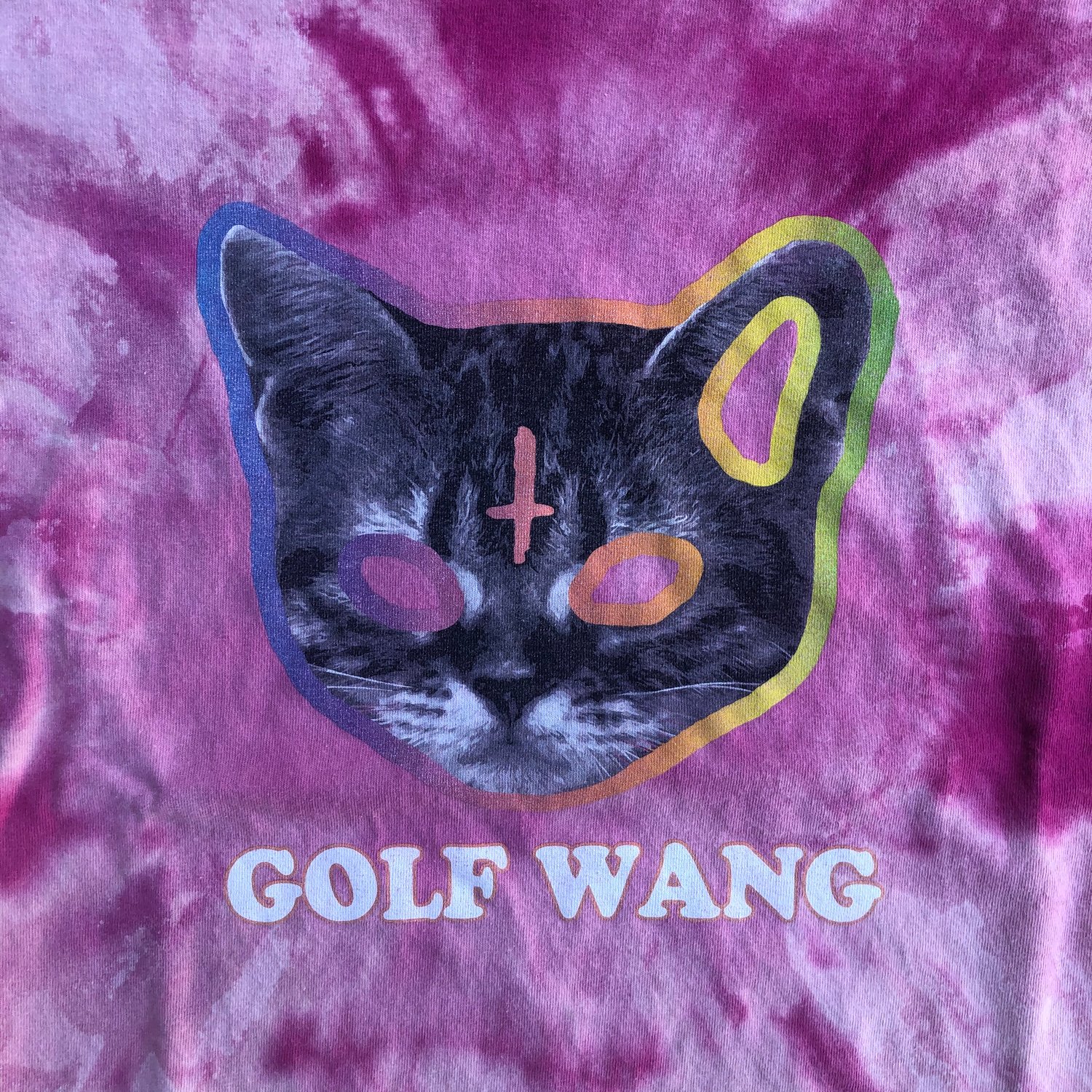 Image of Custom Bleached Golf Wang Cat Logo Tee