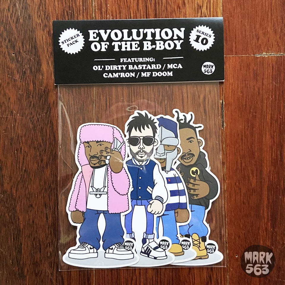 Sticker Pack: Evolution Of The B-Boy Series 1 Feat. Eazy-E, LL Cool J ...