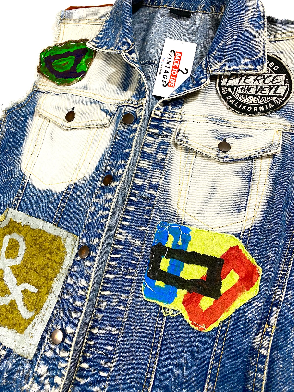 S) Pierce the Veil Jean Vest | Back to 