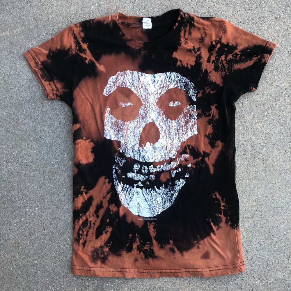 Image of Custom Bleached MISFITS Distressed Skull Logo