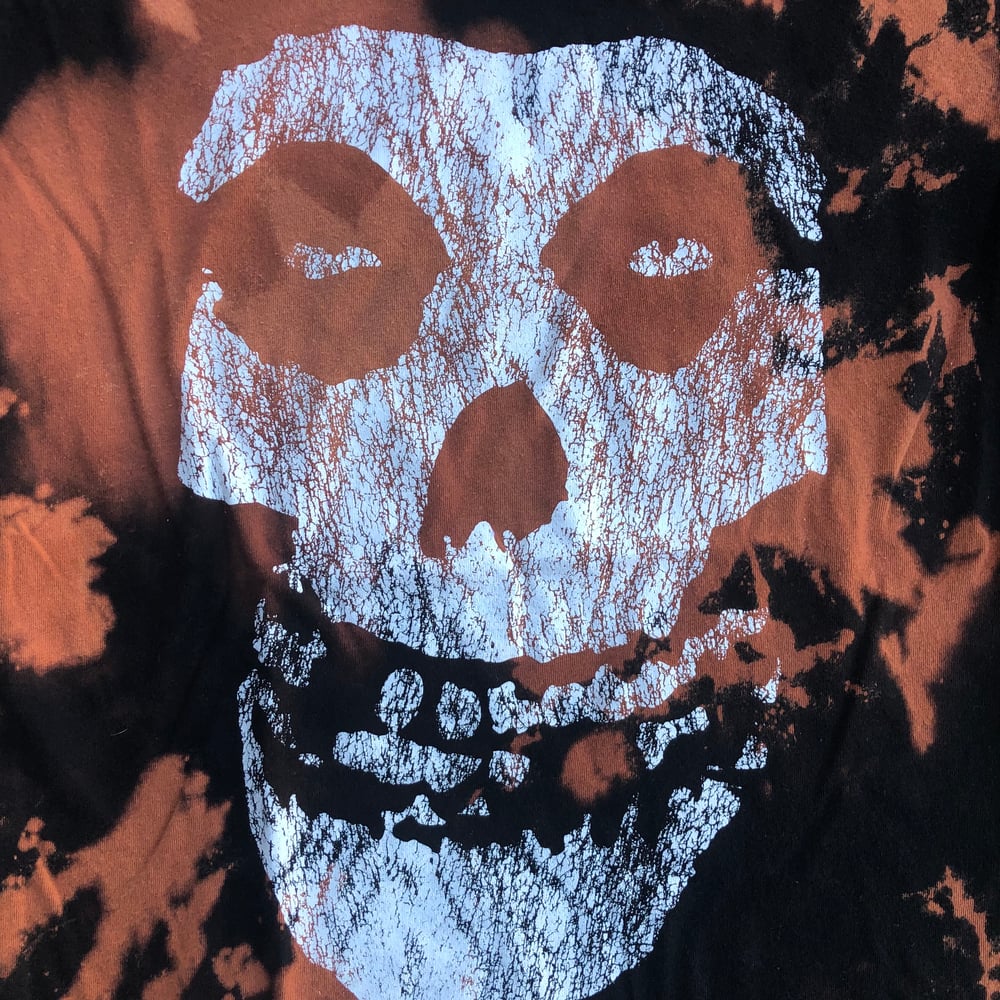 Image of Custom Bleached MISFITS Distressed Skull Logo