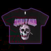 SCREW IT CREW CROP TEE