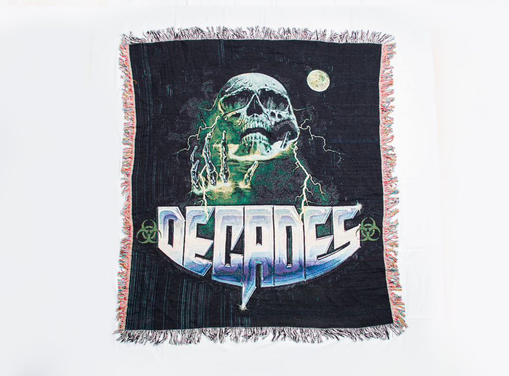 Image of Toxic Death Woven Tapestry Blanket 