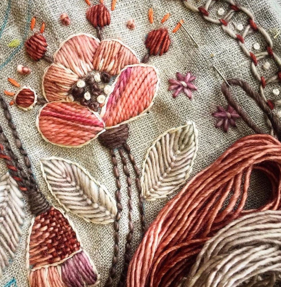 9 weeks Embroidering with Kasia Jacquot..Wednesdays 6-9pm beginning ...