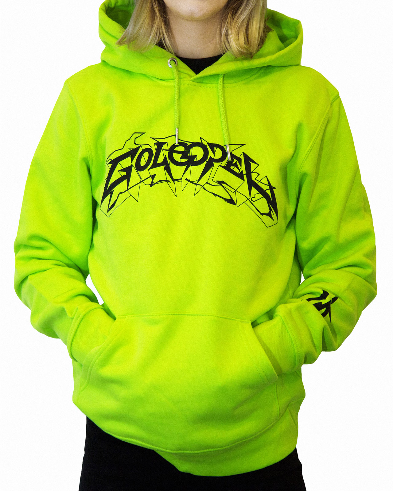 Green fluo outlet hoodie