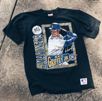 Image 1 of Original 1991 Ken Griffey Jr. Nutmeg Mills Tee.