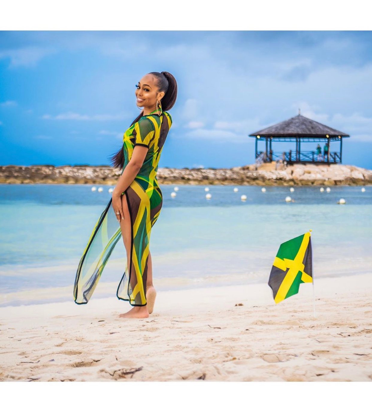 Jamaica Flag Beach Coverup Everything Jamaica