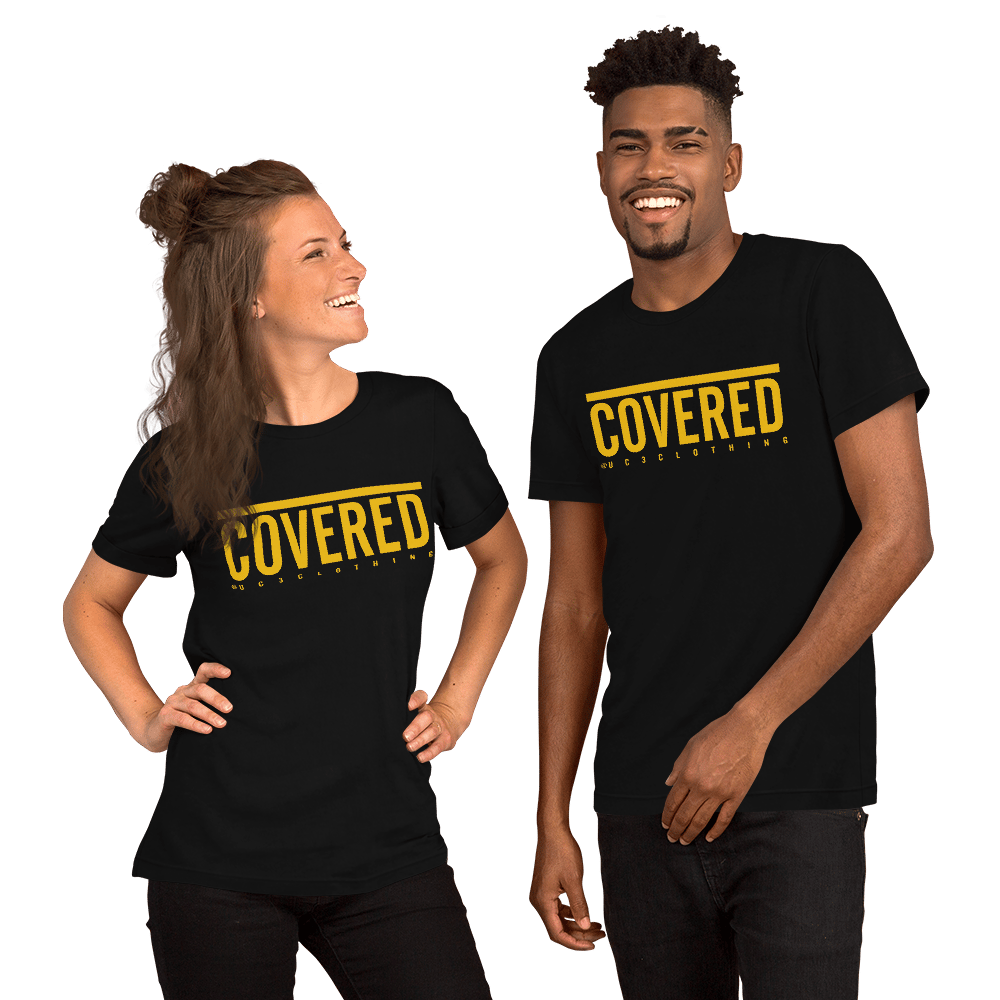 Image of COVERED Unisex Tee (Black & Gold)