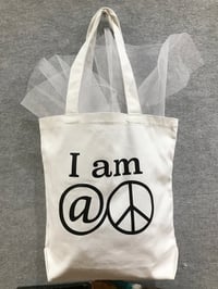 Image 2 of "I Am At Peace" canvas tote