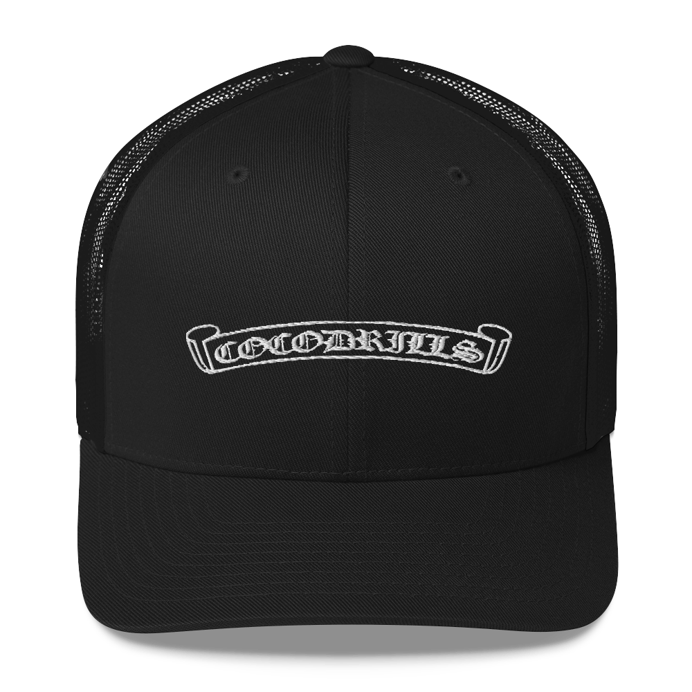 Image of COCODRILLS Cloister Embroidered Trucker Hat • (UNISEX)