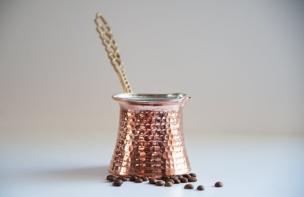 Image of COPPER COFFEE POT