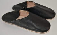 Image 3 of BLACK LEATHER BABOUCHE