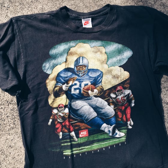 Image of Original Early 90’s Nike Barry Sanders Tee.