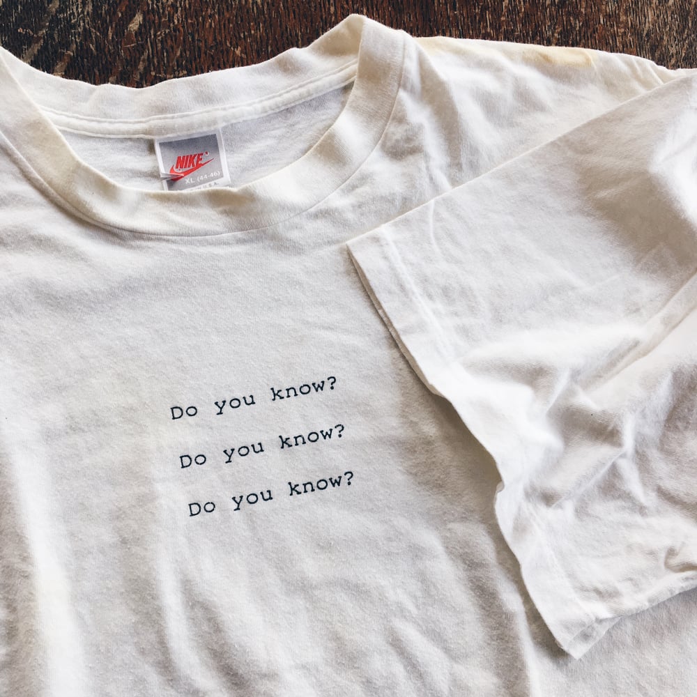 Image of Original Late 80’s Nike Air Jordan “Do You Know?” Tee.