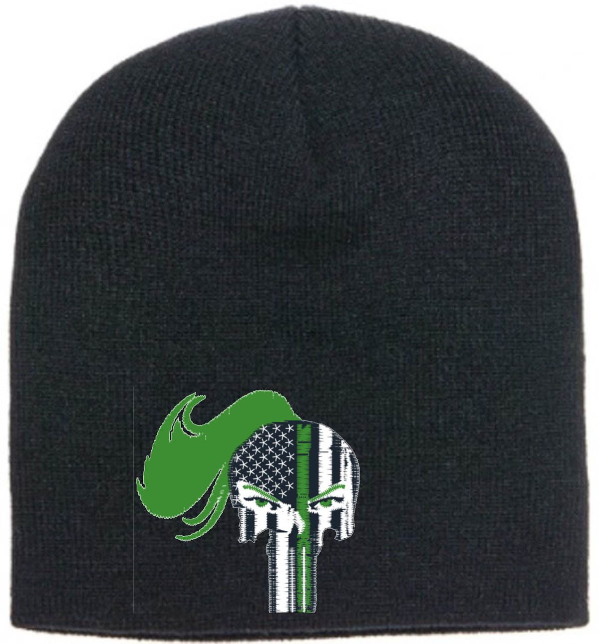 Image of GREEN LINE LADY WARRIOR BEANIES